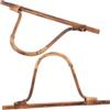 AKOOSY 2 Manici per Borsa in Rattan A Forma di D Manici per Borsa Fai da Te in Legno Forniture per La Realizzazione di