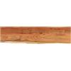 Keeushr Scaffale da parete in legno di acacia massiccio, rettangolare, con bordo dell'albero, 80 x 20 x 2,5 cm, mensola sospesa in legno per libri, decorazioni e piante, prodotto naturale facile da