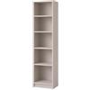 Arrocco Libreria Verticale a Colonna da Terra 50x31x183 cm, Libreria Salvaspazio a 5 Ripiani, Design Aperto per Ottimizzare lo Spazio, Ideale per Soggiorno, Ufficio e Camera da Letto