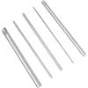 DRESSOOS Mirette per Argilla Professionale, per Tondi in Acciaio Fresa Circolare | 5 Pezzi Argento, Taglierino Argilla per Scultura e Ceramica, Utensile Preciso, Leggero e Comodo