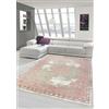 Merinos Tappeto Moderno con Ornamenti d'Epoca in Crema Rosa Beige Größe 120x170 cm