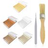 ZBHDEYG 250 Fogli di Carta in Lamina d'oro, 1 Pennello, 1 pinzetta, Decorazione per Torte Dorate, Set di pellicole Dorate, Accessori per la Decorazione Fai da Te