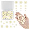 EUGENEKELLY 55Pz Mini Decorazioni Fiore Artificiale con Scatola Portaoggetti,Margherite Finte,Fiorellini Decorative per Torte,Fiori,Bomboniere per Lavori Fai da Te,Feste,Casa 8/13/16/22mm