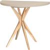 RAGABA JUBI Tavolo semicircolare allungabile 100cm Marrone Beige