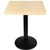LANTUS Tavolo da bar/pranzo, stile industriale, tavola di legno + gambe in ferro, tavolo da bistrot mangia in piedi con piano verniciato e telaio in acciaio, stile contemporaneo, 60 x 60 x 75 cm