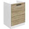 B BELINI GROUP Belini - Mobile sottolavello da cucina, 60 cm di larghezza, SDZ, senza piano di lavoro, con 1 anta, rovere Sonoma