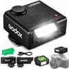Godox iM30 Pro Mini Camera Flash, Testa Inclinabile, Speedlite Retro Compatibile Canon/Sony ZV-1/Sony ZV-E10/Ricoh GR III/Nikon/Fuji/Leica, Slitta a Contatto Singolo, Numero Guida 15, Ricarica 1,5s