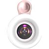 Generic Obiettivo macro 15X per telefono, lente per fotocamera con clip per telefono con 3 modalità di illuminazione, luce di riempimento a 53 LED, portatile e facile da usare per fotografia macro, luminosità