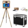 NEWESGOGO Macchina portatile della cabina della foto del treppiede con la stampante | Treppiede portatile DSLRBOOTH specchio fotografico professionale DSLR Photo Booth per feste Built-in Mini PC