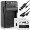 mtb more energy 2 Batterie + Caricabatteria (Auto/Corrente) per Canon NB-6L / Ixus 85 IS, 95 IS/Ixy/Powershot S90 S95...vedi lista