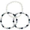 PEARLS & COLORS - Set di 3 Bracciali di Perle d'Acqua Dolce Barocche 6-7 mm - Qualità AAA+ - Elastic HR®- Gioiello da Donna