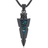 Friggem Collana vichinga, da uomo, in argento sterling 925, martello/freccia/vegvísir/corvi vichinghi, amuleto gioielli regalo per uomo e donna, Argento sterling