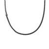 NADIR Collana Uomo Marlù 30CO0004N in Acciaio Nero Catena Serpentina
