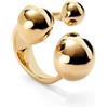 UNO DE 50 Anello di cristallo multicolore, forma triangolare, misura 12, placcato in oro 18 carati, Gioielli fatti a mano, es_ES