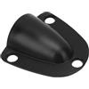 CHICIRIS Cavo per Barca Adatto per Copertura di Sfiato Stile a Conchiglia per Tubi Elettronici e Refrigerante Dimensioni 4,1x3,9x1,1 Cm 2 unità (Black)