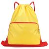 TMAPRUVG Zaino con coulisse con tasche con cerniera, impermeabile, leggero, per shopping, sport, palestra, yoga, basket, per donne e uomini, Verde, S, Casual