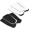 HUSHUI Cuscinetti di Trazione per Tavola da Surf in EVA Tappetino Antiscivolo da 3 Pezzi per Tavola da Surf Skimboard Paddleboard Impermeabile (Con Foro)
