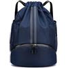 LEBKFT Borsa da nuoto per bambini, zaino impermeabile con coulisse con scomparto separatore asciutto e bagnato, 32 x 38 cm, borsa da nuoto leggera per bambini, borsa per la scuola, zaino per sport e