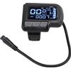 Cryfokt Display per Bici Elettrica, Misuratore LCD Elettrico 24 V 36 V 48 Materiale ABS Leggero Controller per Bici Elettrica con Schermo Grande, Computer da con Cavo USB Impermeabile a 6 Pin per