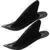 VINTORKY 2 Parti Pinna per Tavola da Surf e Gommone in Pvc Nero Staccabile per Aumentare Stabilità Accessorio per Paddle Board e Sup
