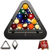 Generic Set di Triangoli da Biliardo di precisione 8-Ball e 9-Ball, Triangolo da Biliardo Smart Rack, Professionale Regolabile, Accessorio Durevole per Tavolo da Biliardo per Un Posizionamento sempr Triangle