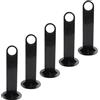 NULYLU Supporto per Coni da Allenamento Calcio 5 Unitá in Pp Nero Leggero e Portatile per Disco Calcio per Soccer Training