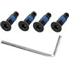 Wodsty Set di viti in acciaio inox per scooter elettrico con chiave per Segway, per Ninebot, per MAX, per ES1, ES4, per serie F, confezione da 4 o 10 pezzi