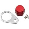 Tufgo Set di hardware di montaggio con manico in lega di alluminio per mulinelli da pesca Baitcasting, compatibili con i tipi di mulinelli sinistro e destro (blu