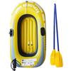 DAWCBVJQ Gommone, 150 x 90 cm, gonfiabile, gonfiabile, per 1 , kayak, fiume portatile pieghevole con 2 pagaie, per sport acquatici all'aria aperta