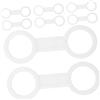 HEALLILY 8 Pezzi Fermatubo per Respiratori da Immersione con Clip Resistente e Design Compatto per Sport Acquatici e Snorkeling Facile da Usare