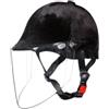 Oshhni Casco da Equitazione per Bambini, Pratico Cappello da Equitazione Professionale, Semplice e Leggero, Attrezzatura per Equitazione, Lenti Color tè