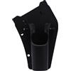 Generic Fondina per Canna da Pesca Scorrevole, Portacanna con Clip da Cintura in Plastica, Supporto Portatile in Vita per Pesca a Mosca e da Riva (Nero)