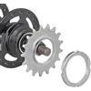 Generic Pignone per bicicletta, 13T-18T, ruota libera a scatto fisso, ricambio ad alta resistenza per biciclette a singola velocità, anello galvanizzato argentato trattato termicamente, accessorio per