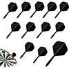 Veebmys 12 Pezzi Alette con Asta, Accessori Freccette, Struttura Integrata Plastica Filettatura 2BA 75 mm, Design Monoblocco per Allenamento Gioco Bersaglio Dartboard, Famiglia, Club