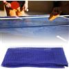 HUSHUI Rete da Pong Portatile con Staffa, Rete da Pong in Poliestere Resistente per Uso Interno Ed Esterno, Leggera 128 G, Blu, Confezione da 1 e 2 Staffe (Blu)