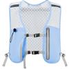 Generic Zaino sportivo da uomo e donna, in rete traspirante, con tasche riflettenti, chiusura con fibbia, cinturino posteriore regolabile per trail ciclismo, escursionismo e allenamento all'aperto, Nero