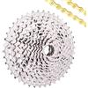 AWEUDNHI Cassette e pignoni Adatto per Bici MTB ZTTO 11 velocità 9-42T Cassetta XD pignone 9-42 Acciaio 11s 42T 11V K7 per GX M8000 M7000 M6000 Corona dentata(XD 11s 9-42T Silver)