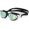 Aquaget Occhialini da nuoto polarizzati UV400, anti-appannamento, per adulti, con tappi per le orecchie, clip per il naso, custodia grandangolare, cinturino in silicone regolabile, unisex