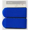 Manbi SkiMarket - Coppia di fascette da sci Jumbo, 7 fantastici colori (blu)