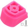 VILLCASE Freno Antiscivolo per Pattini a Rotelle in Gomma e Acciaio Inox, Facile da Installare, Sicurezza Migliorata, Accessorio Rosa per Pattini Inline e Roller