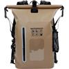 Ronyme Borsa stagna Impermeabile 25L Zaino Impermeabile Resistente all'Usura Borsa Galleggiante per Kayak per Nautica Campeggio all'aperto, Grigio