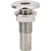 Mimdixy Raccordo passascafo Combinato in Acciaio Inossidabile 316, Scafo Passante Corto Dritto con ardiglione di Grado Marino con Dado e Guarnizione Personalizzata per Barca RSV (MJS022-3/8〃)