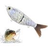 Genérico Esche da pesca, esche per persico | Esca da pesca artificiale, non verniciata, acqua e salata, nuoto multiarticolato Lucio tipo Walleye