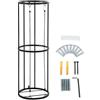 Cryfokt Portapalline, Portapalline in Acciaio Resistente, Sportive con Corde Elastiche per Garage Domestico Calcio Pallavolo Calcio Basket Deposito
