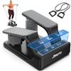 JOROTO Stepper ad Aria per Casa, Mini Stepper con Intensità Regolabile su 5 Livelli + Fasce, 300 LBS/136 KG, Silenzioso, Display LED Ricaricabile, per Appartamento & Home Gym