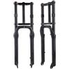JIASHUNHE Forcella MTB Forcella for Bici Fat Snow a Doppia Spalla 26 20 4.0 Air MTB Sospensione for Bicicletta Tubo Dritto da 32 mm Ammortizzatore 135 Lega di magnesio(26 inch)