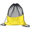 Generic Borsa da Basket Zainetto Casual con Coulisse Porta Palla da Sacca da Spiaggia Borsa per Attrezzatura Sportiva con Rete Traspirante Adatta Come, Giallo Dorato