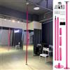 Generic Supporto da soffitto per palo da ballo con piastra fissa ed estensione, palo statico rotante per palestra domestica, 3,2 M-3,4 m