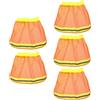 SOESFOUFU Copertura Casco ad Alta Visibilità Arancione in Rete di Fibra Chimica Prese D'aria per Protezione Solare Casco da Lavoro Evento All'aperto 5 Pezzi