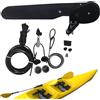 Générique Kit Sterzo per Kayak | Kit Timone Sterzo per Barca da Pesca - Ricambi in Nylon per Canoa Pesca in Stagno